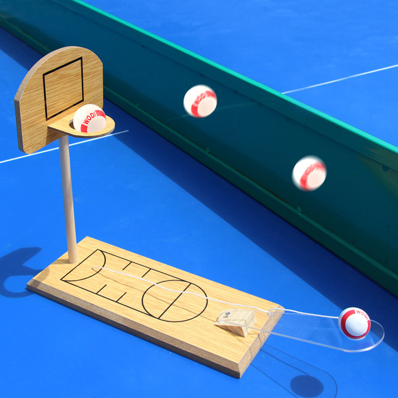 Wholesale of Wooden Children's Adult Basketball Parent-child Interactive Stress Relief Toys, Medium Size
